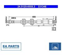 Brake Hose for BMW ATE 24.5125-0555.3