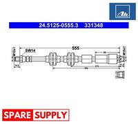BRAKE HOSE FOR BMW ATE 24.5125-0555.3 NEW