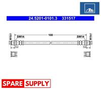 BRAKE HOSE FOR BMW E39 ATE 24.5201-0101.3