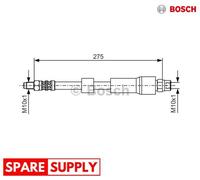 BRAKE HOSE FOR BMW E39 BOSCH 1 987 476 174
