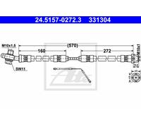 Brake Hose for BMW:X5,E53,X5 SAV, 34301165765
