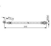 BOSCH 1 987 481 416 Brake hose