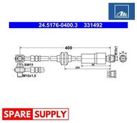 BRAKE HOSE FOR CHEVROLET OPEL VAUXHALL ATE 24.5176-0400.3