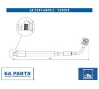 Brake Hose for CHEVROLET TRACKER TRAX ATE 24.5147-0470.3