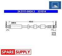 BRAKE HOSE FOR CITROËN BERLINGO C4 GRAND PICASSO C4 PICASSO ATE 24.5111-0424.3