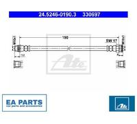 Brake Hose for CITROËN C2 C2 ENTERPRISE C3 I C3 Pluriel ATE 24.5246-0190.3