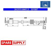 BRAKE HOSE FOR CITROËN C4 DS4 ATE 24.5111-0441.3
