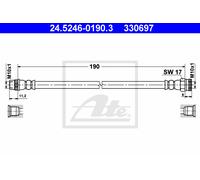 Brake Hose for CITROËN DS PEUGEOT:C2,DS4,307,RCZ,C3 I 4806A1