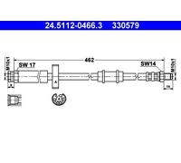 ATE 24.5112-0466.3 Brake hose