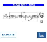 Brake Hose for FORD B-MAX ATE 83.7838-0377.3