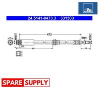 BRAKE HOSE FOR FORD FIESTA ATE 24.5141-0473.3