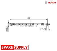 BRAKE HOSE FOR FORD FIESTA BOSCH 1 987 481 524