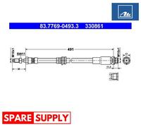 BRAKE HOSE FOR FORD FUSION ATE 83.7769-0493.3