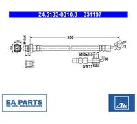 Brake Hose for FORD GALAXY S-MAX ATE 24.5133-0310.3