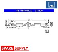 BRAKE HOSE FOR FORD KUGA ATE 83.7788-0472.3