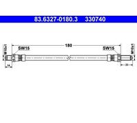 Brake Hose For Ford SCORPIO 85-94 SIERRA 82-86 6125636