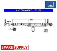 BRAKE HOSE FOR FORD TOURNEO CONNECT ATE 83.7769-0406.3
