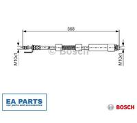 Brake Hose for FORD TOURNEO CONNECT TRANSIT CONNECT BOSCH 1 987 476 059