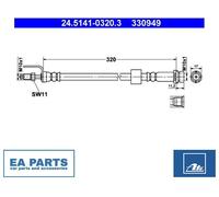 Brake Hose for FORD TRANSIT ATE 24.5141-0320.3 NEW