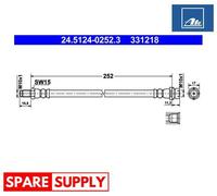 BRAKE HOSE FOR FORD TRANSIT BUS TRANSIT PLATFORM/CHASSIS ATE 24.5124-0252.3