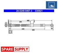 BRAKE HOSE FOR HYUNDAI CLICK ATE 24.5248-0467.3