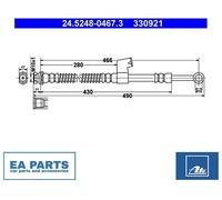 Brake Hose for HYUNDAI CLICK ATE 24.5248-0467.3 NEW