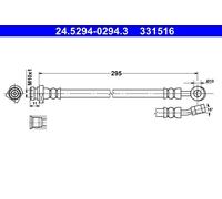 Brake Hose For Hyundai i30 12- ELANTRA 05-11 58737-2L900