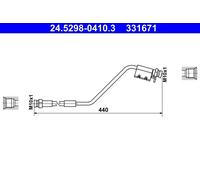 Brake Hose For Hyundai ix20 10-19 Kia VENGA 10-19 58738-1P000