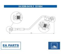 ATE 24.5298-0418.3 Brake hose
