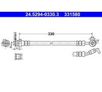 Brake Hose For Hyundai ix35 09-15 Kia SPORTAGE 10-16 58737-2S100