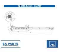 Brake Hose for HYUNDAI KIA ATE 24.5298-0493.3