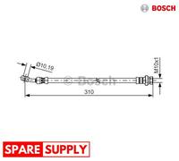 BRAKE HOSE FOR KIA CEED PRO CEED BOSCH 1 987 481 416