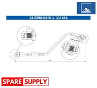 BRAKE HOSE FOR KIA VENGA ATE 24.5298-0418.3