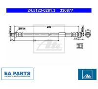Brake Hose for MERCEDES-BENZ ATE 24.5123-0281.3
