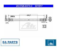 Brake Hose for MERCEDES-BENZ ATE 24.5126-0474.3