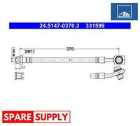 BRAKE HOSE FOR MERCEDES-BENZ ATE 24.5147-0370.3