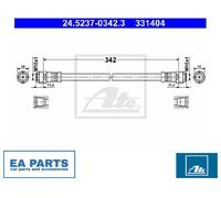 Brake Hose for MERCEDES-BENZ ATE 24.5237-0342.3