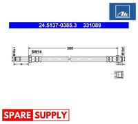 BRAKE HOSE FOR MERCEDES-BENZ B906 B907 B910 ATE 24.5137-0385.3
