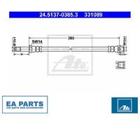 Brake Hose for MERCEDES-BENZ B906 B907 B910 ATE 24.5137-0385.3