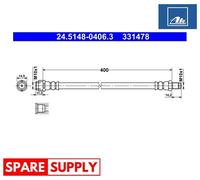 BRAKE HOSE FOR MERCEDES-BENZ C218 ATE 24.5148-0406.3