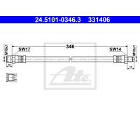 Brake Hose for MERCEDES-BENZ:SL,190,S123,C123,W123 1234280635 1294280035