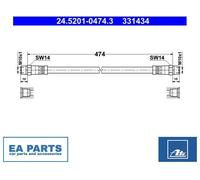 Brake Hose for MERCEDES-BENZ T2/LN1 ATE 24.5201-0474.3