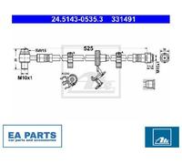 Brake Hose for MERCEDES-BENZ W163 ATE 24.5143-0535.3