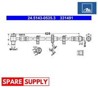 BRAKE HOSE FOR MERCEDES-BENZ W163 ATE 24.5143-0535.3 NEW
