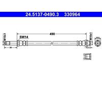 Brake Hose For Mercedes SPRINTER 06-20 9064280935