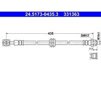 Brake Hose For Mini MINI 01-06 34306755398