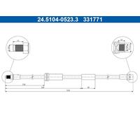 Brake Hose For Mini MINI 06-13 34116772555