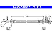 Brake Hose For Mitsubishi ASX 10- LANCER 03-13 OUTLANDER 06-12 4650B625
