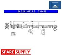 BRAKE HOSE FOR MITSUBISHI CHALLENGER HUNTER L200 ATE 24.5241-0721.3