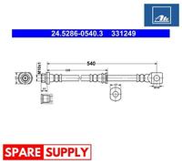 BRAKE HOSE FOR MITSUBISHI CHALLENGER MONTERO CLASSIC MONTERO ATE 24.5286-0540.3